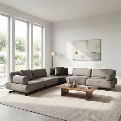 Mila - Sectionnel Modulaire - Brun