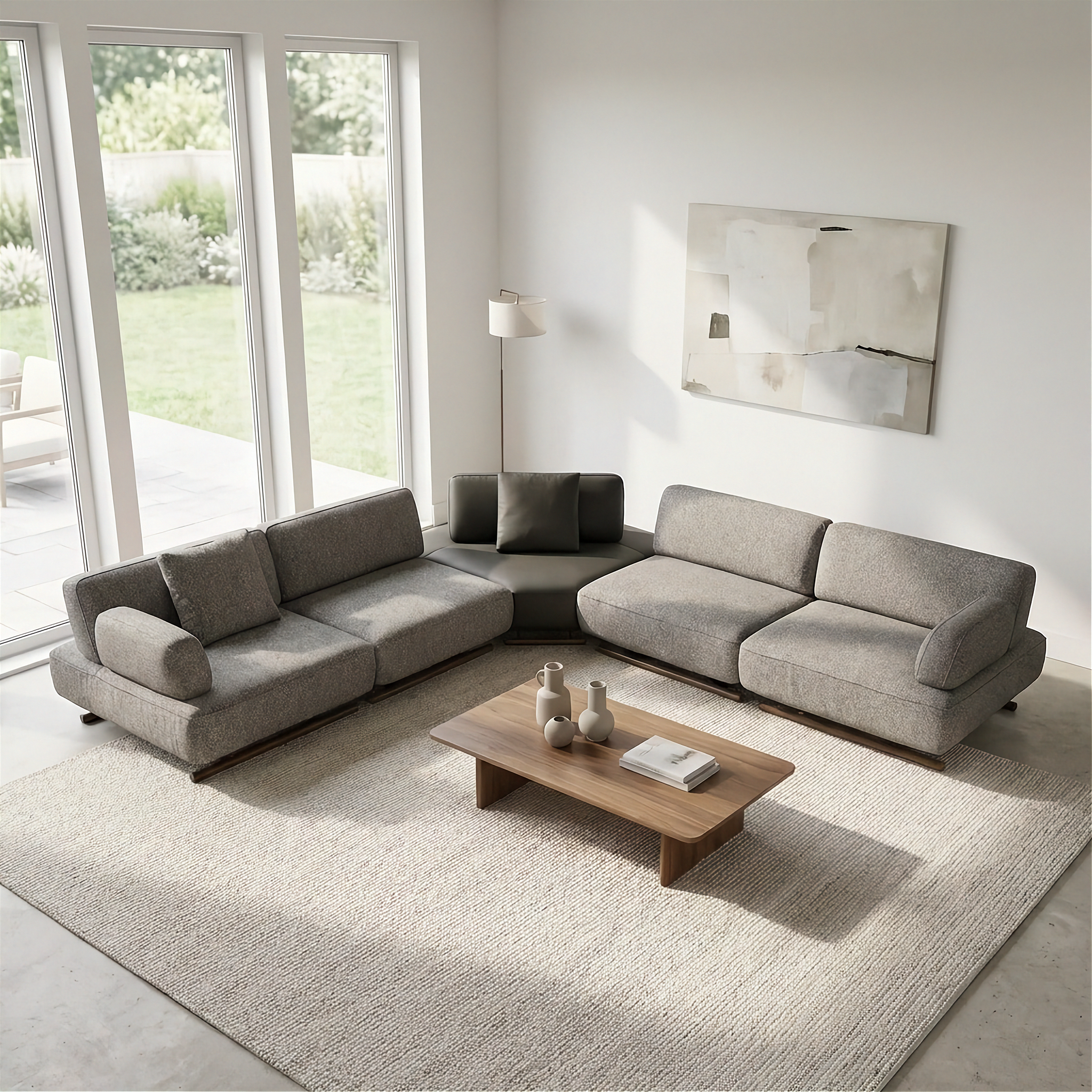 Mila - Sectionnel Modulaire - Brun