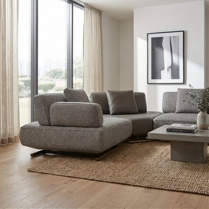 Mila - Sectionnel Modulaire - Brun