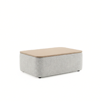 Moraine - Ottoman - Grey Fabric
