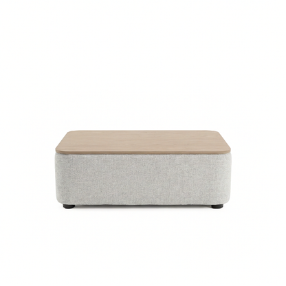 Moraine - Ottoman - Grey Fabric