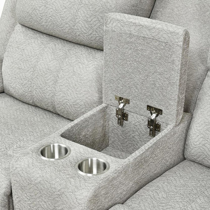 Andre - Motorized Reclining Loveseat - Beige