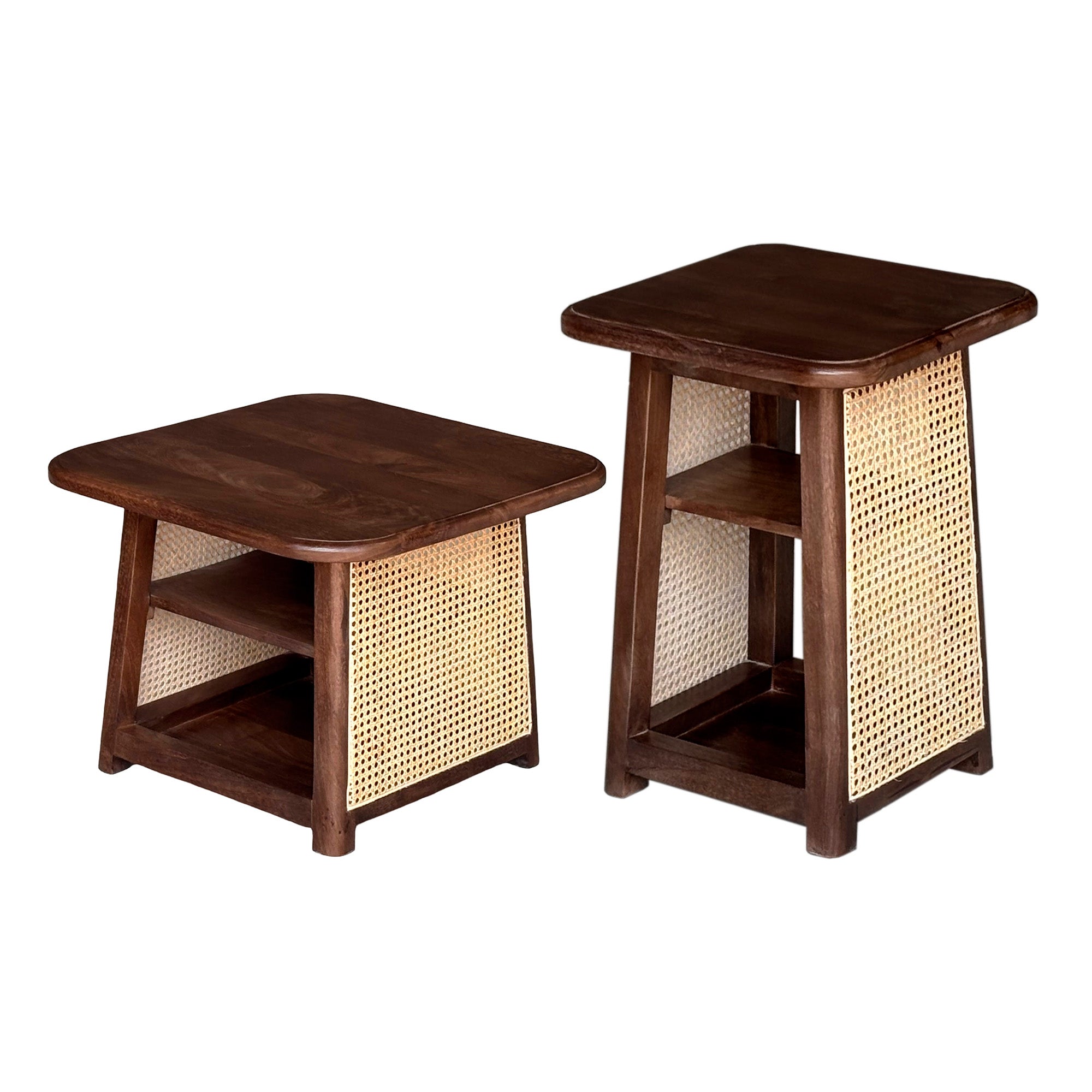 Castaro - Coffee Table Set - Solid Walnut Wood