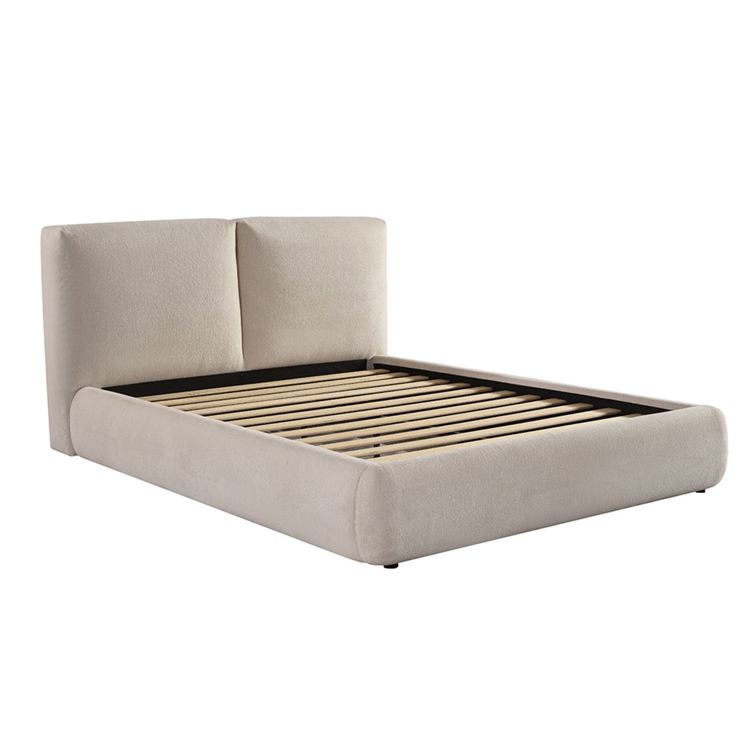 Aiden - Lit Queen - Tissu Beige