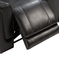 Electric Recliner Sofa - Anthracite Gray Leather - Dallas