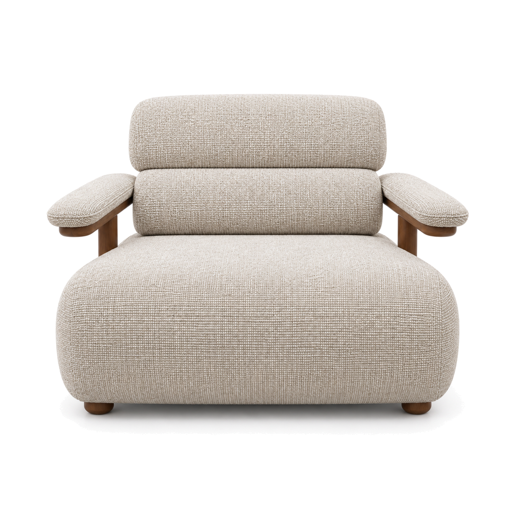 Vera - Armchair - Beige Fabric