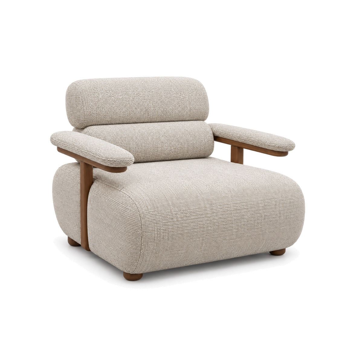 Vera - Armchair - Beige Fabric