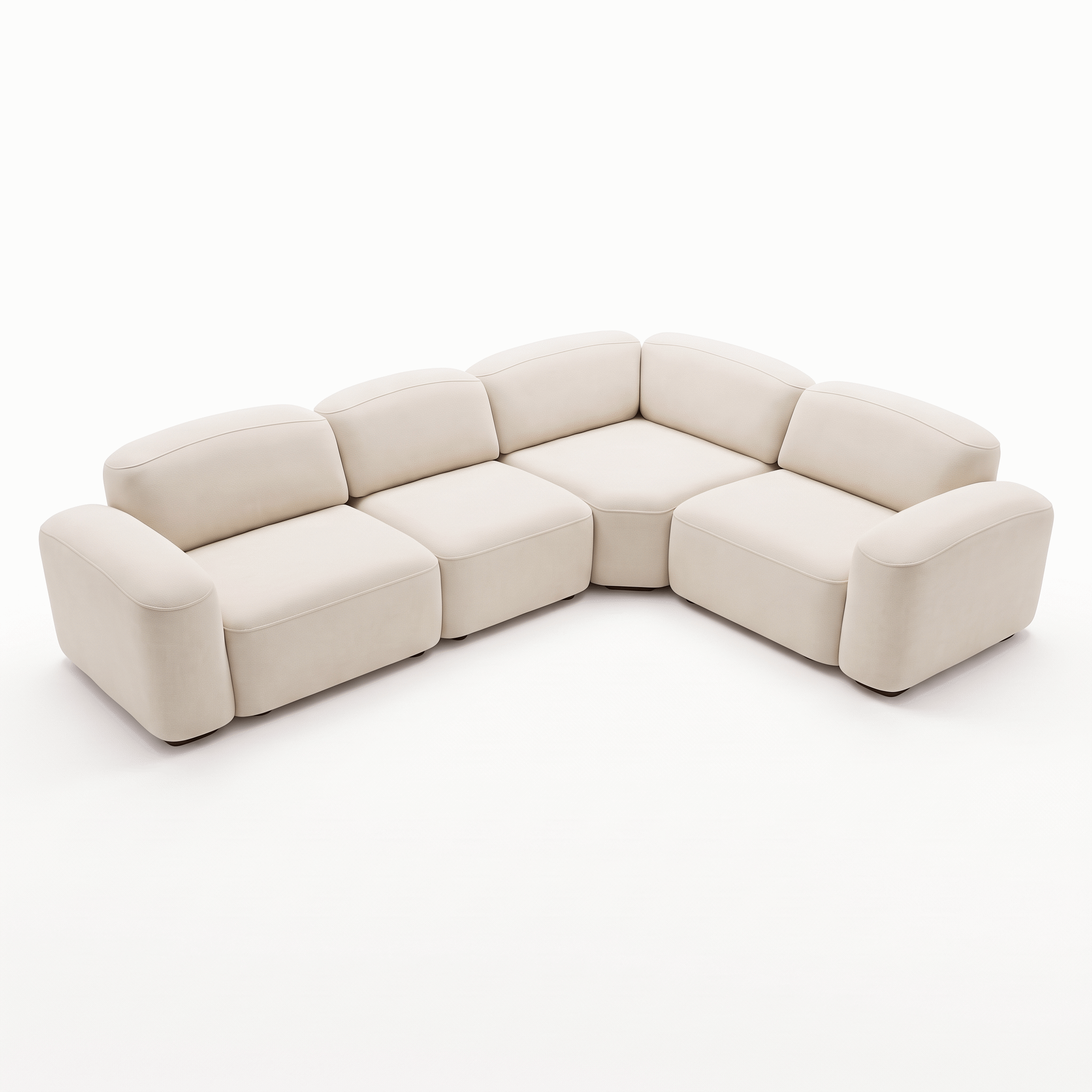 Granica - Sofa Modulaire Sectionnel - Tissu Beige