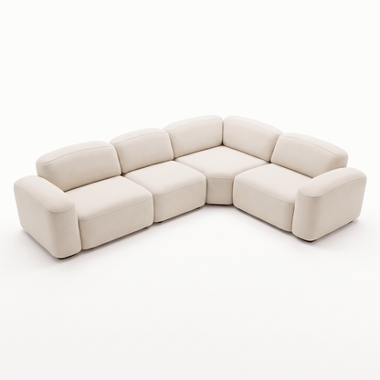 Granica - Sofa Modulaire Sectionnel - Tissu Beige