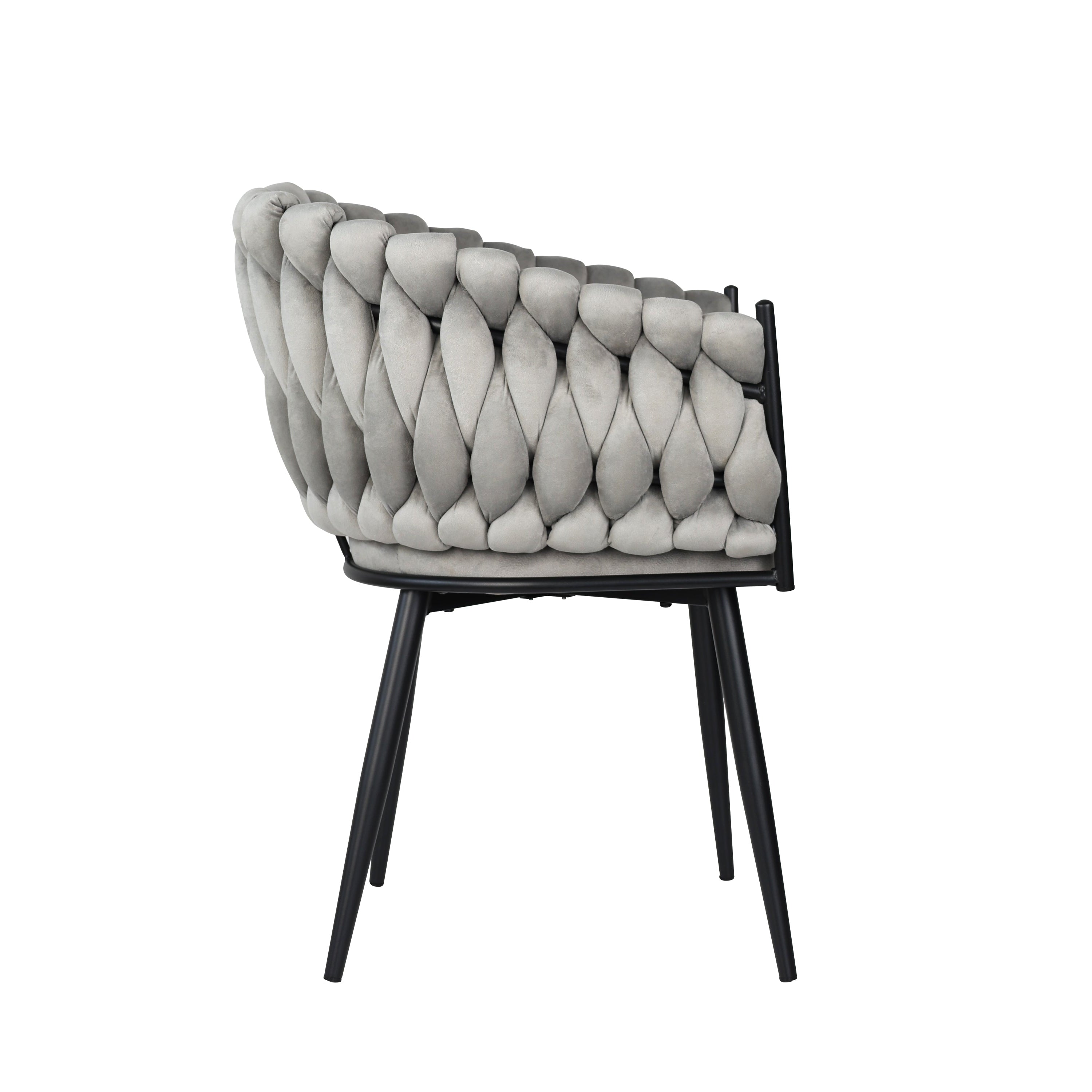 Skye - Dining Chair - Grey Velvet