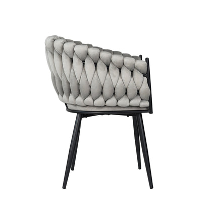 Skye - Dining Chair - Grey Velvet