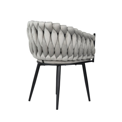 Skye - Dining Chair - Grey Velvet