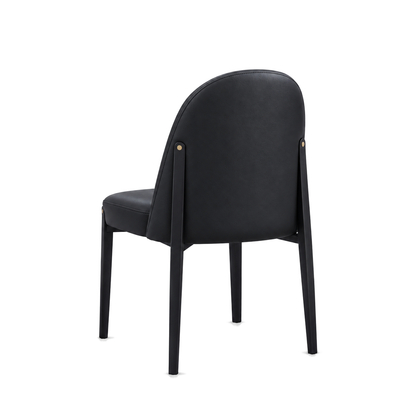 Dalia - Dining Chair - Black Faux Leather