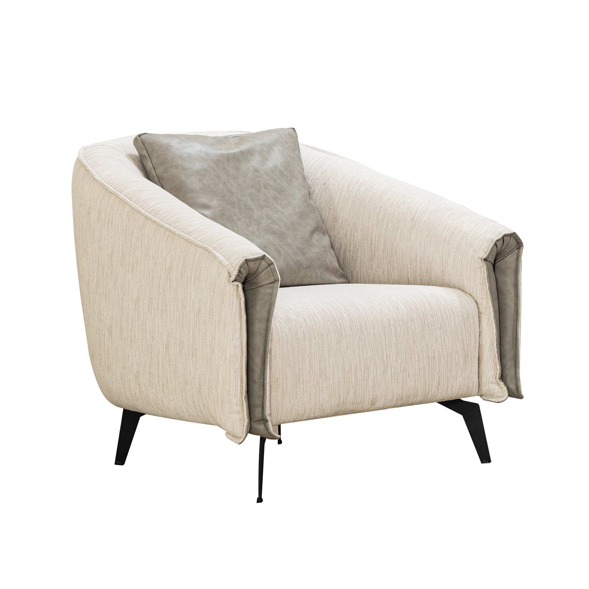 Fauteuil - Luci - Tissu Crème