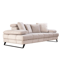 3-seater Sofa - Luna - Cream Fabric