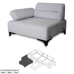 3 Seater Sofa - Comfy - Light Gray Fabric