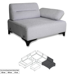 3 Seater Sofa - Comfy - Light Gray Fabric