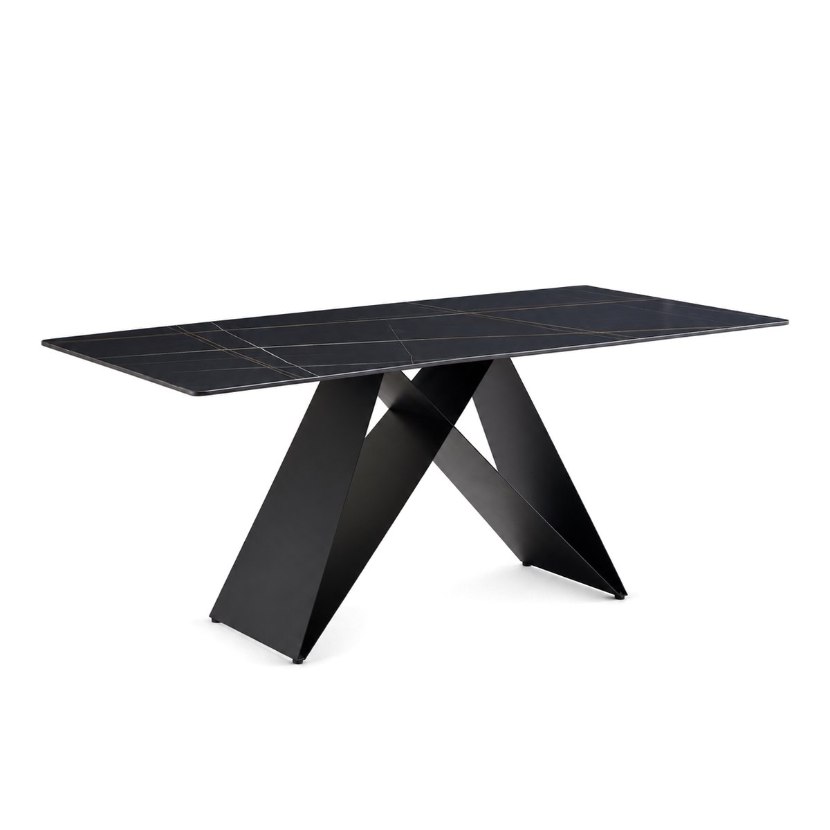Isabella - Dining Table - Black Ceramic