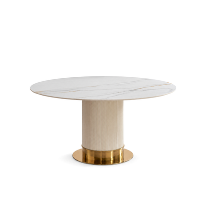 Ariane - Dining Table - White Ceramic