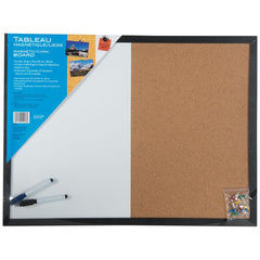 Erasable magnetic board and bulletin board - 18 x 24 in