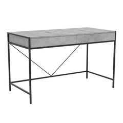 Computer desk - 48" - 2 drawers - Grey cement