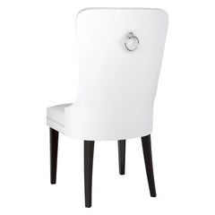 Set of 2 chairs / 40"H / White Faux Leather