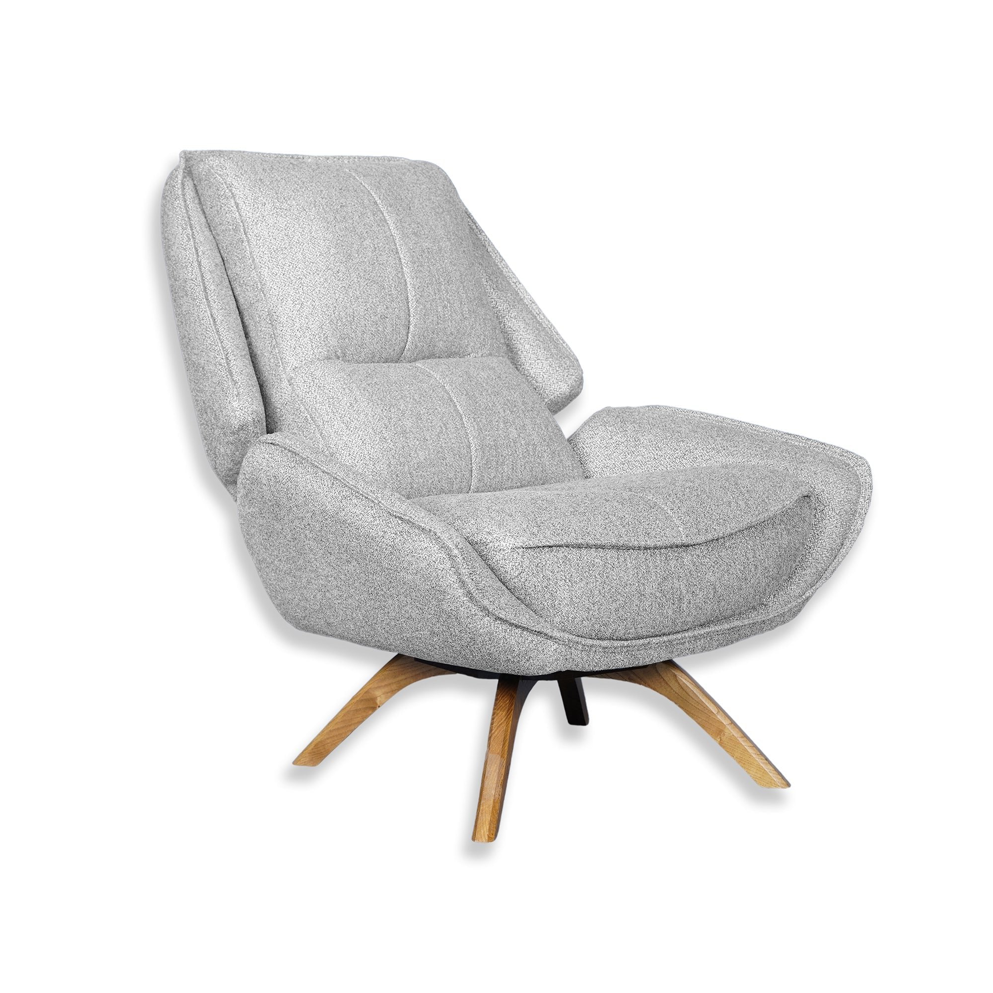 Fauteuil pivotant - WoW - Tissu Beige Pâle
