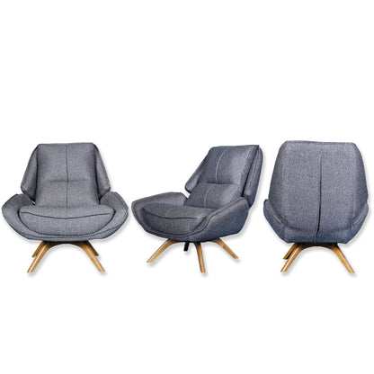 Fauteuil pivotant - WoW - Tissu Gris