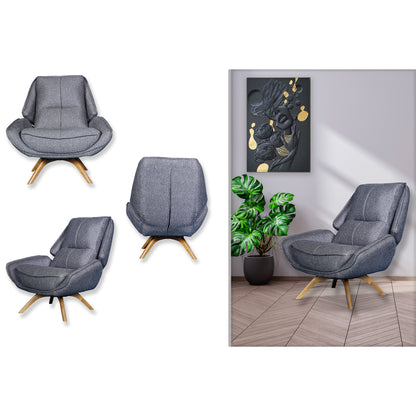 Fauteuil pivotant - WoW - Tissu Gris