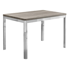 Table A Manger - 32"X 48" / Taupe Fonce / Metal Chrome