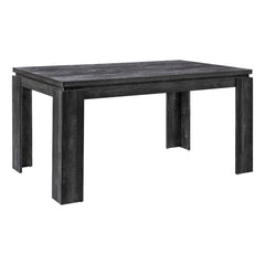 DINING TABLE - 36"X 60 / BLACK FAUX WOOD