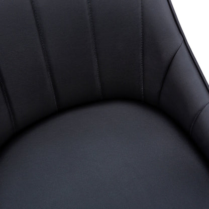 Vera - Dining Chair - Black PU Leather