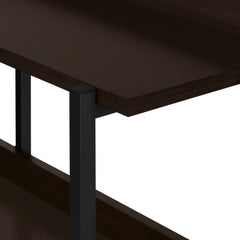 Table D'appoint - 48"L / Console Espresso / Metal Noir