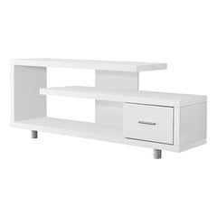 TV Stand - White with 1 drawer - 60 in.