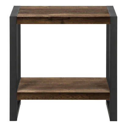 Amari - Side Table - Faux Wood Brown