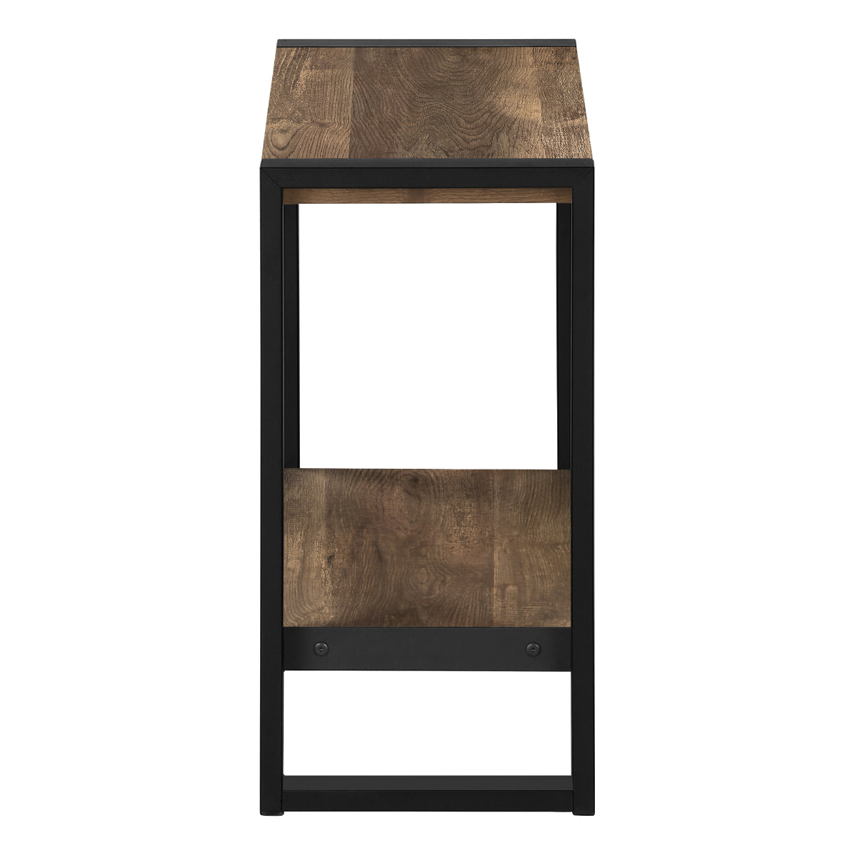Amari - Side Table - Faux Wood Brown