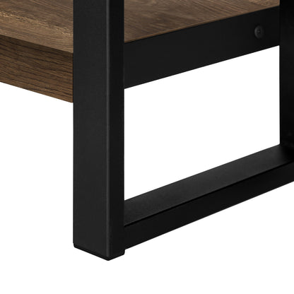Amari - Side Table - Faux Wood Brown
