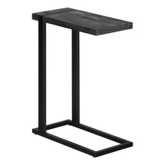 Table D'appoint - Faux Bois Noir / Metal Noir