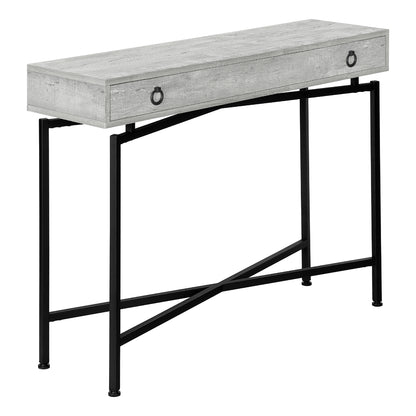 Mathis- Console Table - Gray Faux Wood