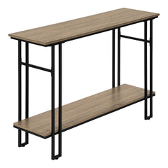 ACCENT TABLE - 48"L / TAUPE HALL CONSOLE / BLACK