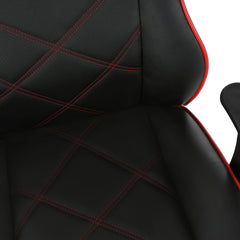 Chaise De Bureau - Jeu / Simili-Cuir Noir / Rouge