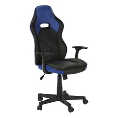 Office Chair - Gaming / Faux Leather Black / Blue
