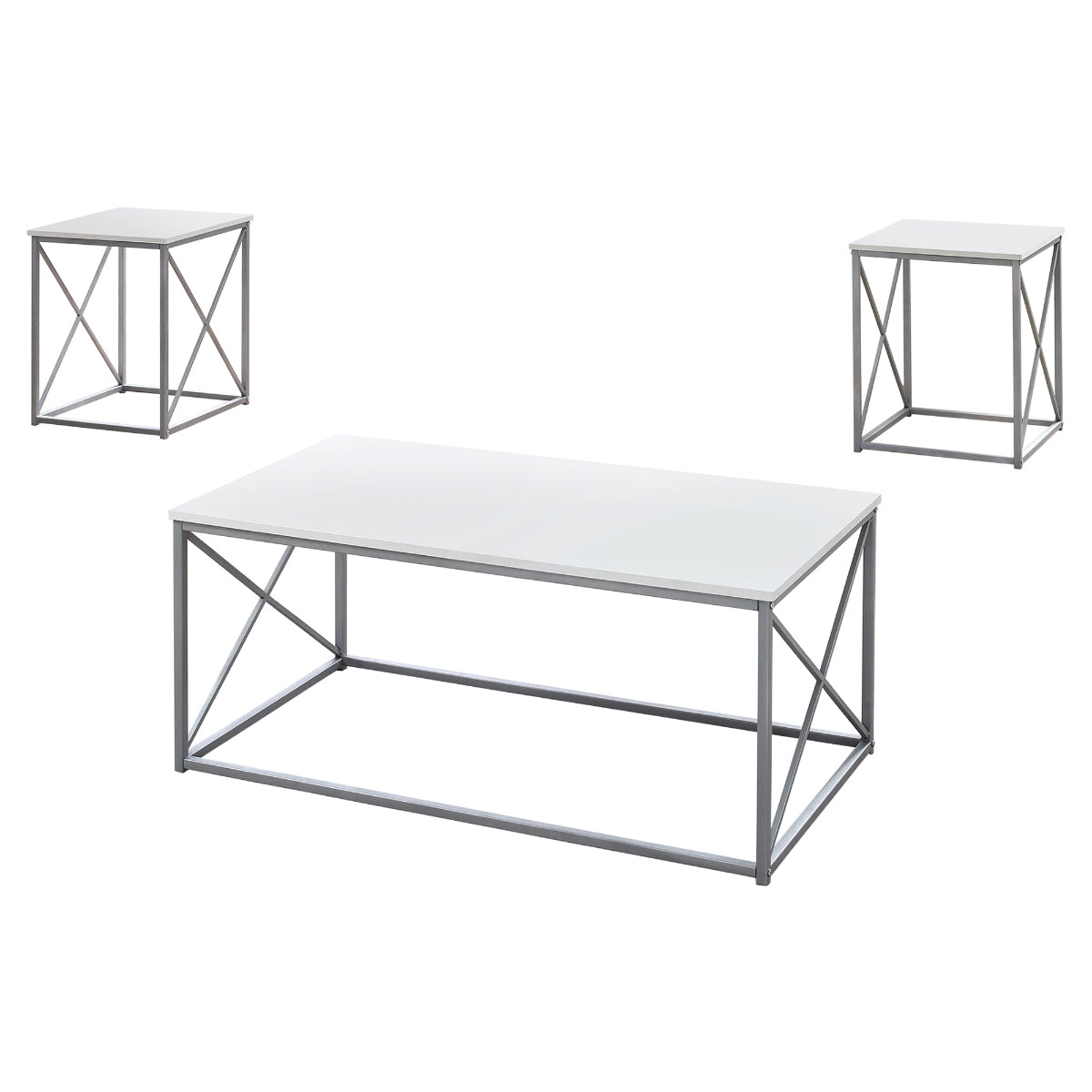 Léon - Coffee table set - White