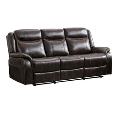 Sofa inclinable - Cuir Brun - PAXTON