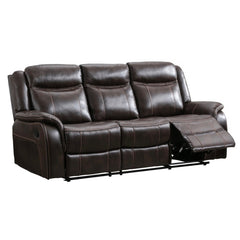 Sofa inclinable - Cuir Brun - PAXTON