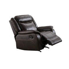 Fauteuil inclinable - Cuir Brun - PAXTON
