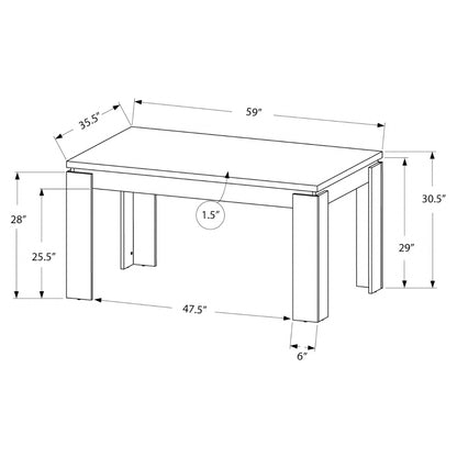 Corentin - Table A Manger - Faux Bois Noir