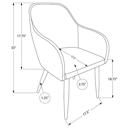 Lena - Dining Chair - Taupe Fabric