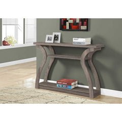 ACCENT TABLE - 47"L / HALL CONSOLE / DARK TAUPE 