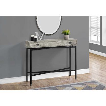 Mathis- Console Table - Gray Faux Wood